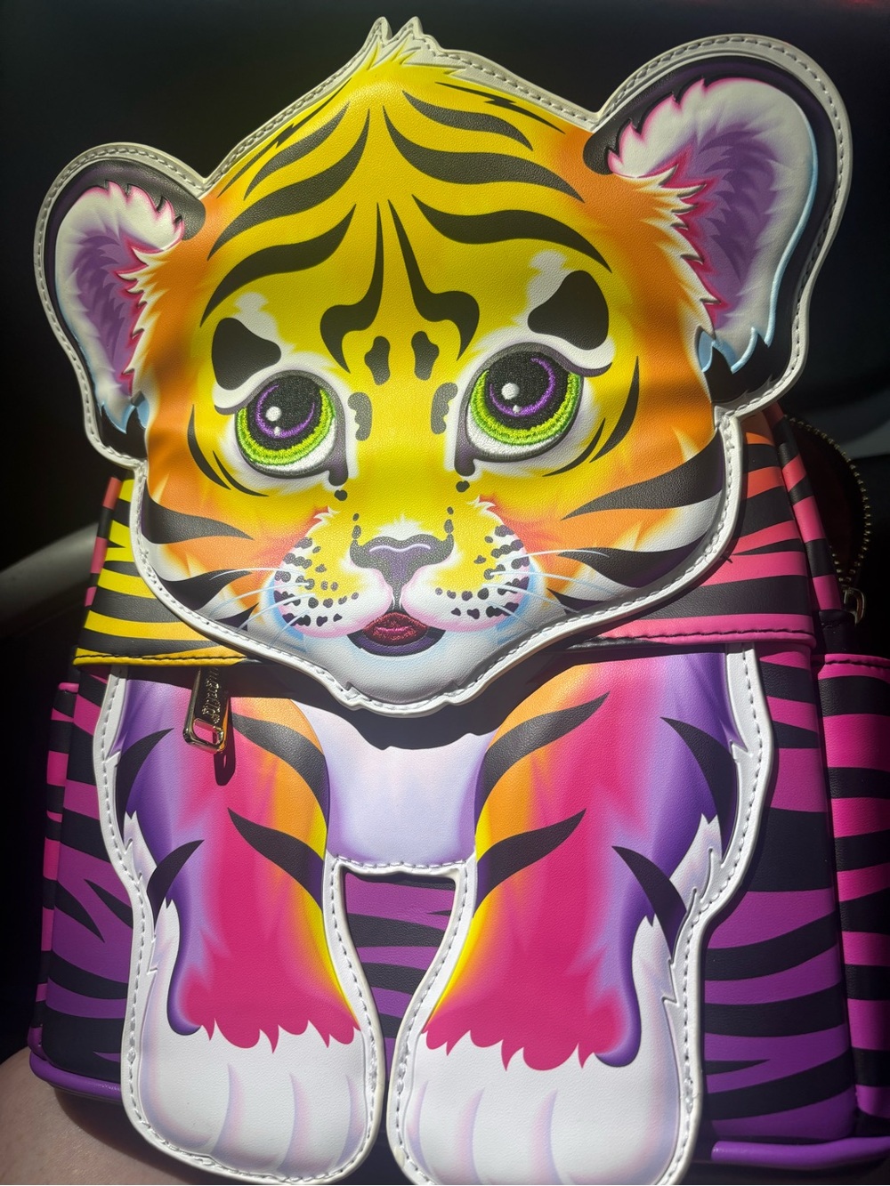Loungefly Pink and Black Zebra Mini Backpack